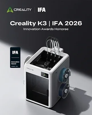 Creality K3 3D printer, IFA 2026 Innovation Awards Honoree graphic