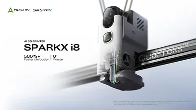 Creality SPARKX i8 3D printer launch graphic
