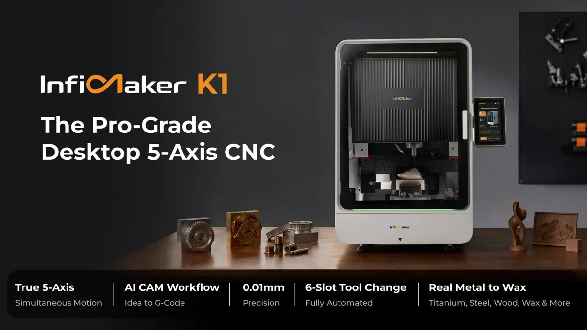 InfiMaker K1 desktop 5-axis CNC