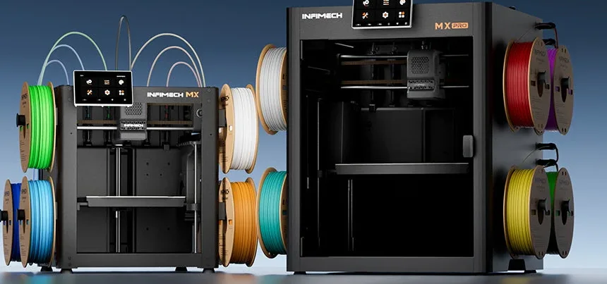 InfiMech MX and MX Pro printers side by side